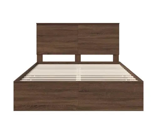 Lovos Rėmas Rudas Ąžuolas 140 X 190 Cm Inžinerinė Mediena