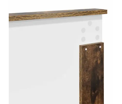 Voodi Raam Sahtliga Suitsetatud Tamm 120 X 190 Cm Inseneripuit