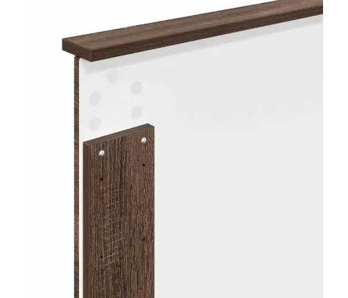 Gultas Rāmis Brūns Ozols 100 X 200 Cm Inženieru Koks Vidaxl