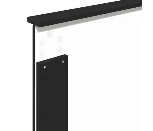 Gultas Rāmis Ar Atvilktni Melna 90 X 190 Cm Inženieru Koks Vidaxl