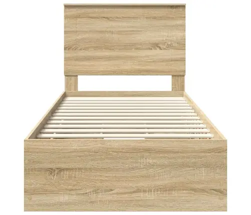 Gultas Rāmis Sonoma Ozols 90 X 200 Cm Inženieru Koks Vidaxl