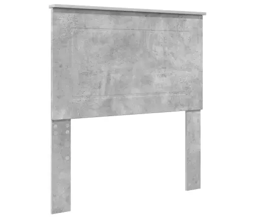 Gultas Rāmis Betona Pelēks 75 X 190 Cm Inženieru Koks Vidaxl