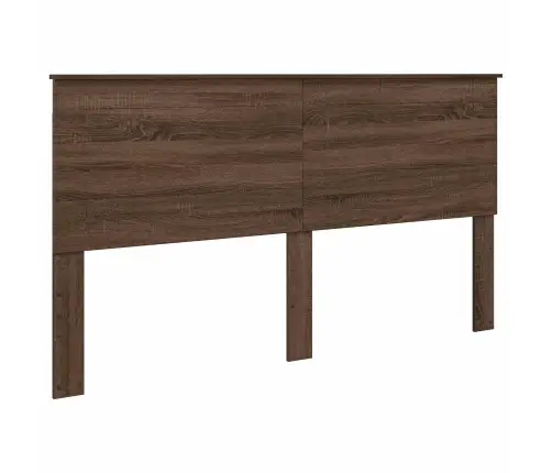 Gultas Rāmis Brūns Ozols 200 X 200 Cm Inženierijas Koks Vidaxl