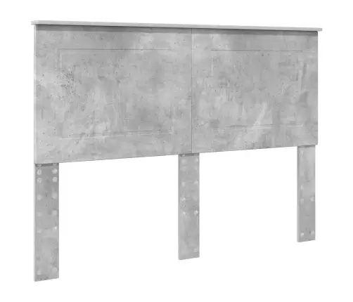 Gultas Rāmis Betona Pelēks 160 X 200 Cm Inženierijas Koks Vidaxl