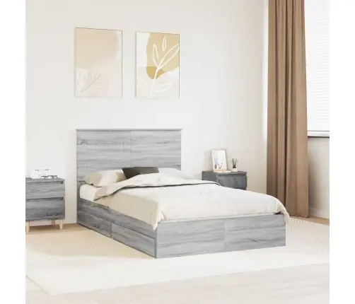 Laos Voodi Peaga Sahtliga Hall Sonoma 135 X 190 Cm Tehispuit