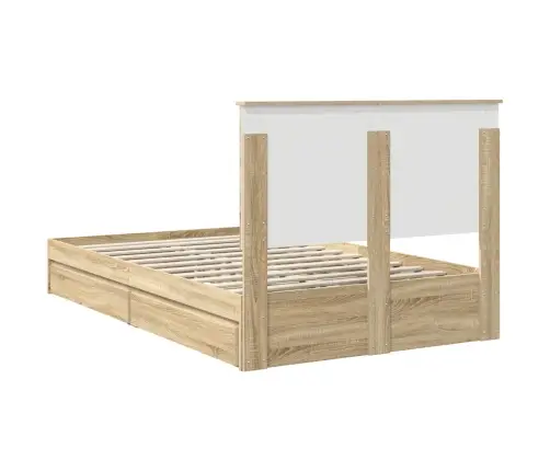 Saugos Lova Sonoma Ąžuolas 120 X 190 Cm Apdirbta Mediena