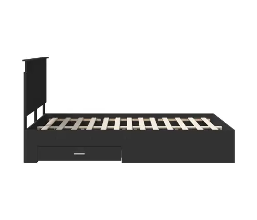 Lovos Rėmas Juodas Ir Sidabrinis 150 X 200 Cm Apdirbta Mediena