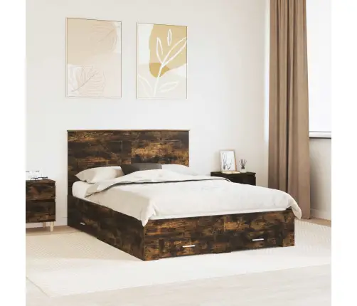 Lovos Rėmas Rūkyta Ąžuolas 150 X 200 Cm Apdirbta Mediena