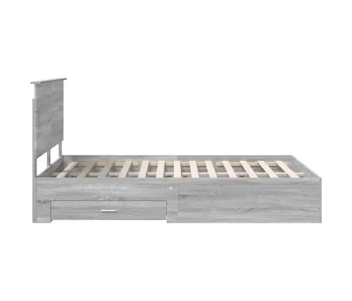 Lovos Rėmas Pilkas Sonoma 140 X 190 Cm Apdirbta Mediena