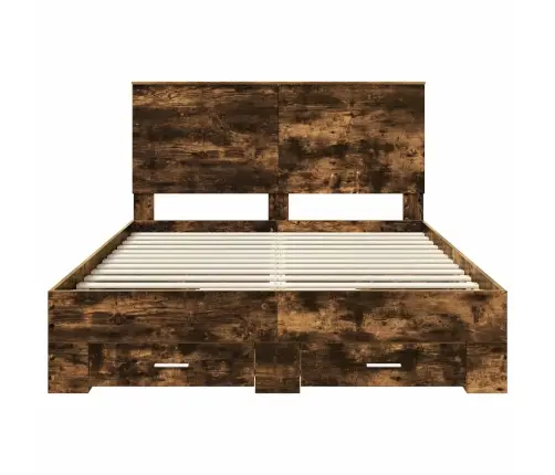 Lovos Rėmas Rūkyta Ąžuolas 140 X 200 Cm Apdirbta Mediena