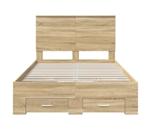 Lovos Rėmas Sonoma Ąžuolas 135 X 190 Cm Apdirbta Mediena