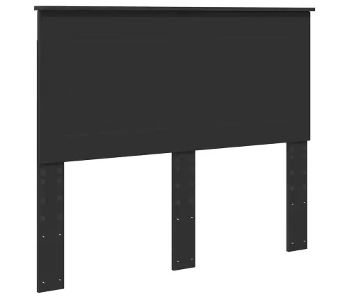 Voodi Raam Peaga Sahtliga Must 120 X 190 Cm Tehispuit