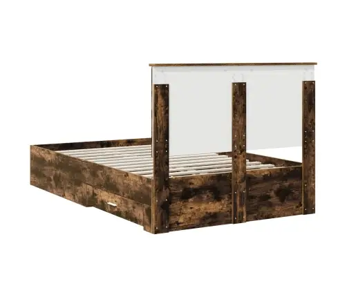 Lovos Rėmas Rūkyta Ąžuolas 120 X 200 Cm Apdirbta Mediena