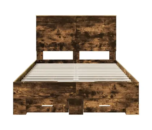 Lovos Rėmas Rūkyta Ąžuolas 120 X 200 Cm Apdirbta Mediena