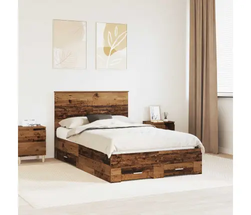 Lovos Rėmas Senas Medis 120 X 200 Cm Apdirbta Mediena