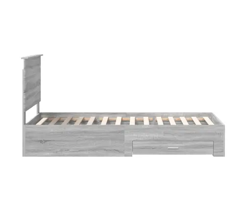 Lovos Rėmas Pilkas Sonoma 90 X 190 Cm Apdirbta Mediena