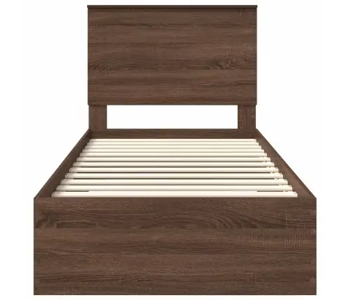 Lovos Rėmas Su Galvūgalio Rudos Ąžuolo Ir Sidabro 75 X 190 Cm