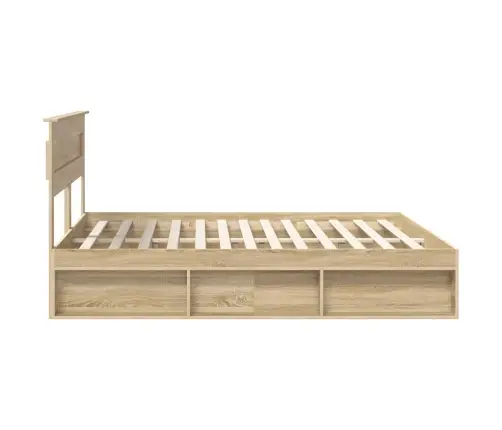 Gultas Rāmis Sonoma 200 X 200 Cm Ciets Priedes Koks Vidaxl