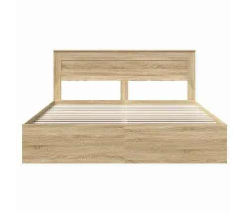 Lovos Rėmas Sonoma 180 X 200 Cm Kietos Pušies Mediena