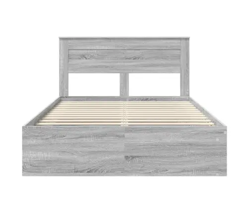 Lovos Rėmas Pilkas Sonoma 160 X 200 Cm Kietos Pušies Mediena