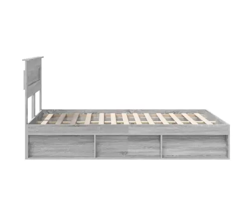 Lovos Rėmas Pilkas Sonoma 160 X 200 Cm Kietos Pušies Mediena