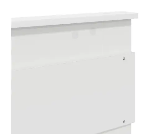 Gultas Rāmis Ar Matraci Balts 150 X 200 Cm Ciets Priedes Koks Vidaxl