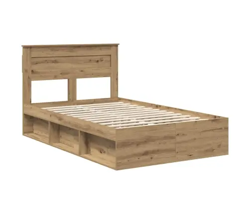 Voodi Raam Madratsiga Artisani Tamme 135 X 190 Cm Tahke Mänd