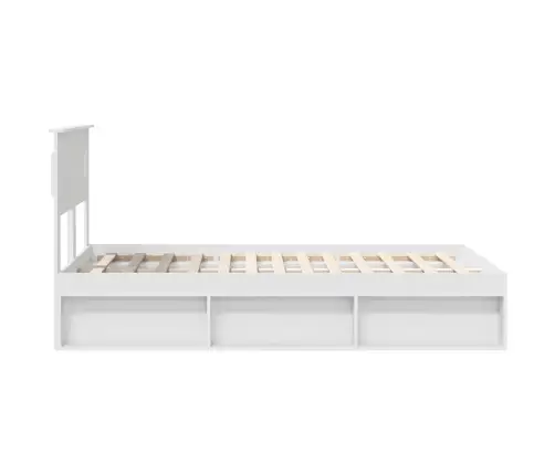 Lovos Rėmas Balta 120 X 190 Cm Kietos Pušies Mediena