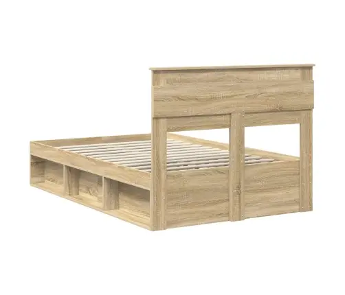 Gultas Rāmis Sonoma 120 X 190 Cm Ciets Priedes Koks Vidaxl