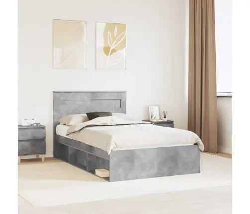 Lovos Rėmas Betoninė 120 X 190 Cm Kietos Pušies Mediena