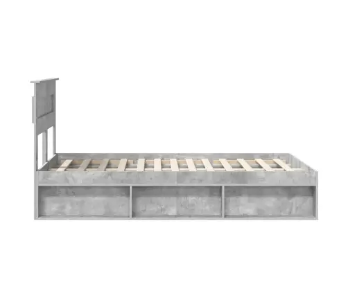 Lovos Rėmas Betoninė 120 X 190 Cm Kietos Pušies Mediena