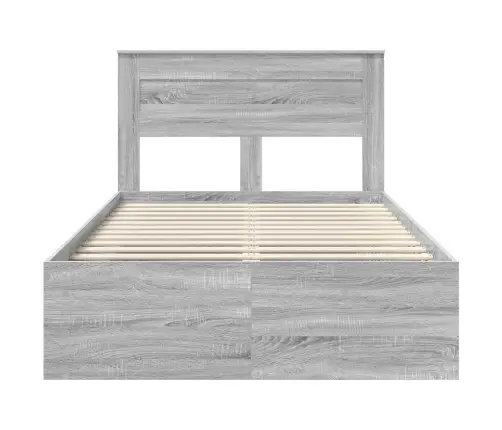 Voodi Raam Madratsiga Peaga Hall Sonoma 120 X 190 Cm Tahke Mänd