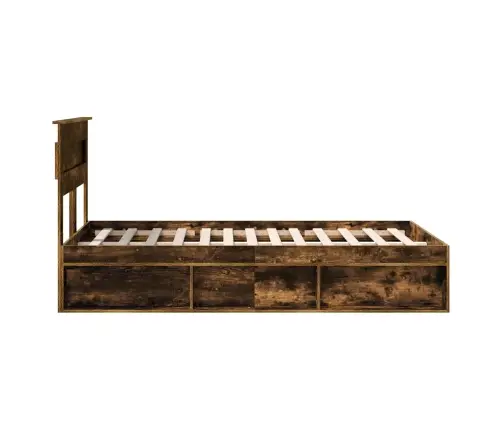 Lovos Rėmas Rūkyta Ąžuolas 120 X 200 Cm Kietos Pušies Mediena