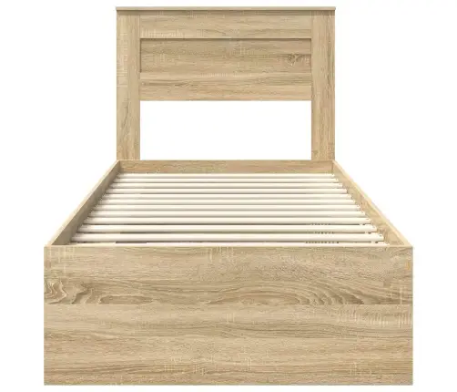 Gultas Rāmis Sonoma 100 X 200 Cm Ciets Priedes Koks Vidaxl