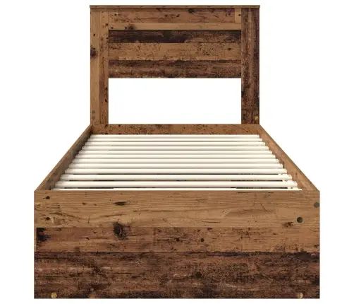 Gultas Rāmis Vecs Koks 100 X 200 Cm Ciets Priedes Koks Vidaxl