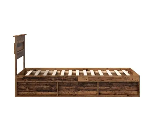 Gultas Rāmis Vecs Koks 90 X 190 Cm Ciets Priedes Koks Vidaxl