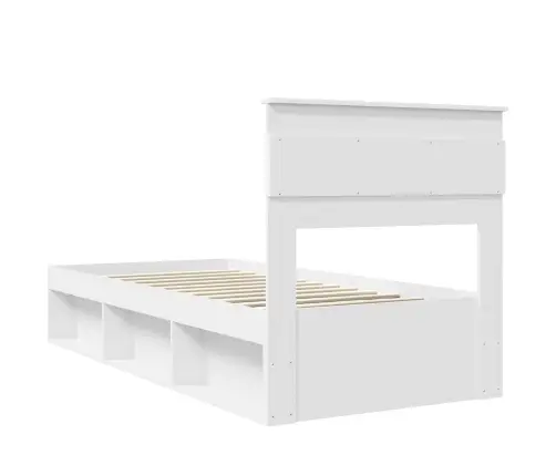 Lovos Rėmas Balta 90 X 200 Cm Kietos Pušies Mediena