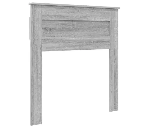 Gultas Rāmis Pelēks Sonoma 90 X 200 Cm Ciets Priedes Koks Vidaxl