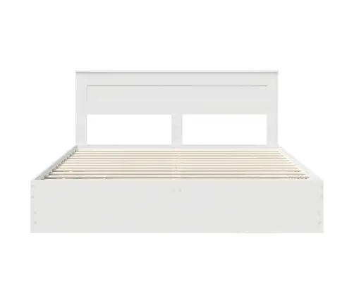 Voodi Raam Sahtliga Peaga Valge 180 X 200 Cm Inseneripuit