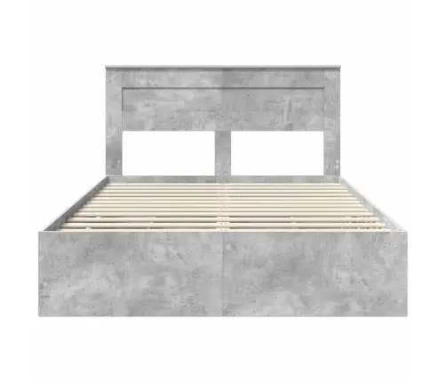 Lovos Rėmas Betono Pilka 160 X 200 Cm Inžinerinė Mediena