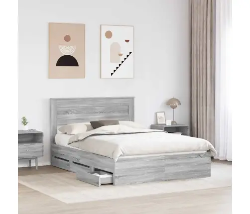 Voodi Raam Sahtliga Peaga Hall Sonoma 160 X 200 Cm Inseneripuit