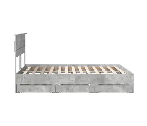 Voodi Raam Sahtliga Peaga Betoonhall 140 X 190 Cm Inseneripuit