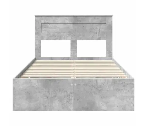 Lovos Rėmas Betono Pilka 120 X 200 Cm Inžinerinė Mediena