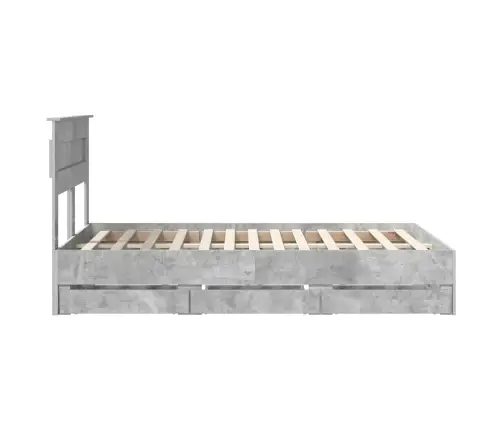 Lovos Rėmas Betono Pilka 120 X 200 Cm Inžinerinė Mediena