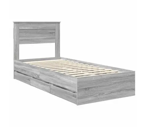 Voodi Raam Sahtliga Peaga Hall Sonoma 75 X 190 Cm Inseneripuit