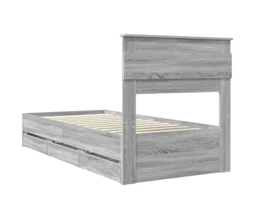 Voodi Raam Sahtliga Peaga Hall Sonoma 75 X 190 Cm Inseneripuit