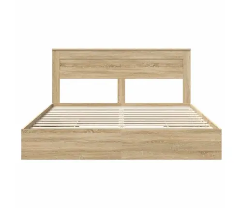 Saugos Lova Sonoma Ąžuolas 180 X 200 Cm Apdirbta Mediena