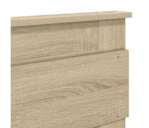 Glabāšanas Gulta Sonoma Ozols 140 X 190 Cm Inženierijas Koks Vidaxl