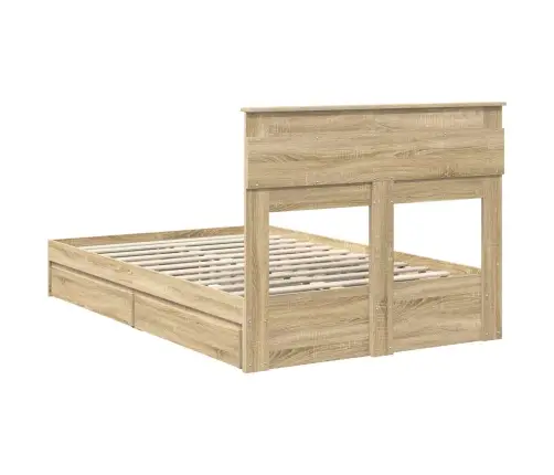 Saugos Lova Sonoma Ąžuolas 135 X 190 Cm Apdirbta Mediena