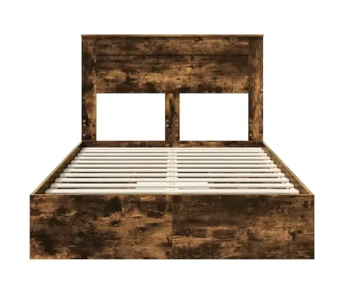 Saugos Lova Rūkyta Ąžuolas 120 X 190 Cm Apdirbta Mediena